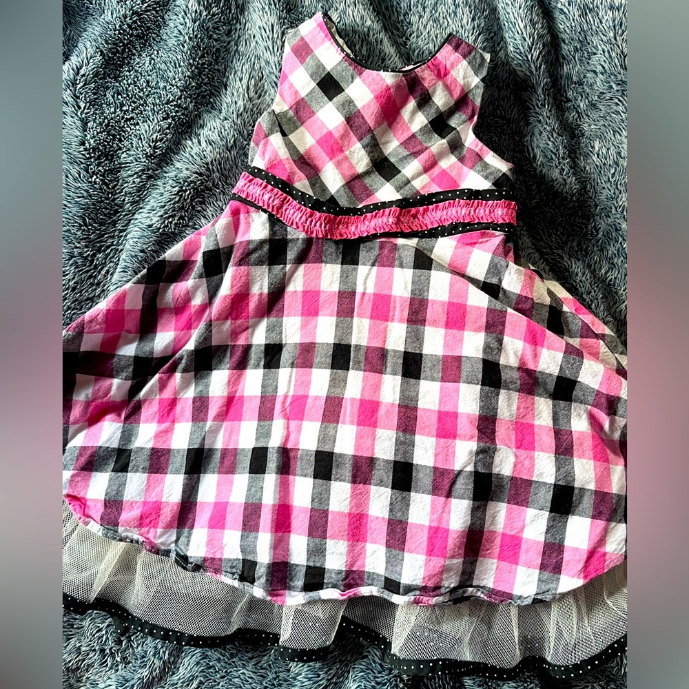 Pink checkered size 24 months dress